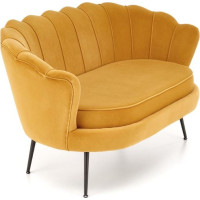 Dvoumístná pohovka AMORTO XL - hořčicová