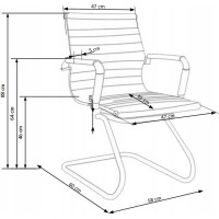 Kancelářská židle PRESTIGE SKID - černá