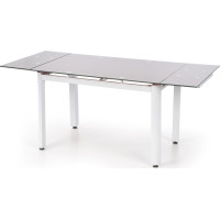 Jídelní stůl ALSTON - 120(180)x80x75 cm - rozkládací - béžový/bílý