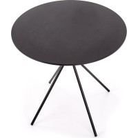 Kulatý jídelní stůl FONDI - 80x75 cm - černý