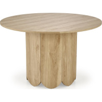 Kulatý jídelní stůl HUGO - 120x75 cm - přírodní dub
