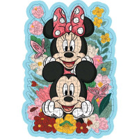 RAVENSBURGER Dřevěné obrysové puzzle Mickey a Minnie 300 dílků