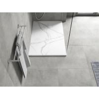 Sprchová SMC vanička MEXEN HUGO 80x100 cm - bílý kámen, 42158010