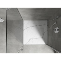 Sprchová SMC vanička MEXEN HUGO 90x90 cm - bílý kámen, 42159090