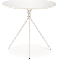 Kulatý jídelní stůl FONDI - 80x75 cm - bílý