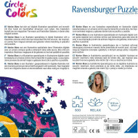 RAVENSBURGER Kulaté puzzle Kruh barev: Sny 500 dílků