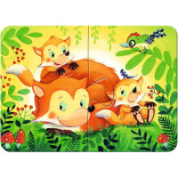 RAVENSBURGER Moje první puzzle Lesní zvířátka 4v1 (2,4,6,8 dílků)