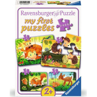 RAVENSBURGER Moje první puzzle Lesní zvířátka 4v1 (2,4,6,8 dílků)