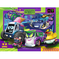 RAVENSBURGER Puzzle Batwheels, 4v1 (12, 16, 20, 24 dílků)