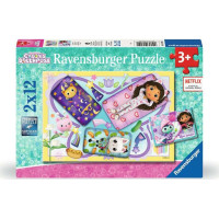 RAVENSBURGER Puzzle Gábinin kouzelný domek 2x12 dílků