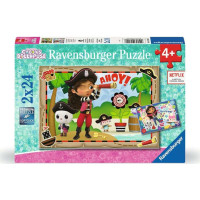 RAVENSBURGER Puzzle Gábinin kouzelný domek 2x24 dílků