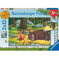 RAVENSBURGER Puzzle Gruffalo a zvířata v lese 2x12 dílků