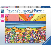 RAVENSBURGER Puzzle Kamenné květiny na Havaji 1000 dílků