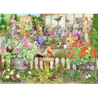 RAVENSBURGER Puzzle Kavárna v oranžerii 1000 dílků