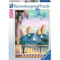 RAVENSBURGER Puzzle Pohlednice z Capri 1000 dílků