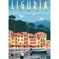 RAVENSBURGER Puzzle Pohlednice z Ligurie 1000 dílků