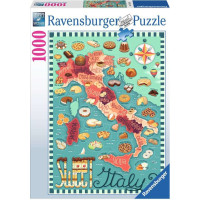 RAVENSBURGER Puzzle Sladká mapa Itálie 1000 dílků