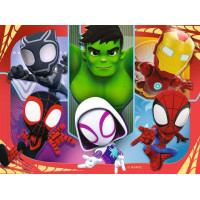 RAVENSBURGER Puzzle Spidey a jeho úžasní přátelé 4v1 (12, 16, 20, 24 dílků)