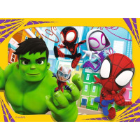 RAVENSBURGER Puzzle Spidey a jeho úžasní přátelé 4v1 (12, 16, 20, 24 dílků)