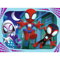 RAVENSBURGER Puzzle Spidey a jeho úžasní přátelé 4v1 (12, 16, 20, 24 dílků)