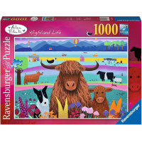 RAVENSBURGER Puzzle Život na Vysočině 1000 dílků