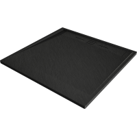 Sprchová SMC vanička MEXEN AMON 100x100 cm - černá, 4F701010