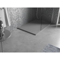 Sprchová SMC vanička MEXEN BERT 80x100 cm - šedá, 4K618010