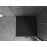 Sprchová SMC vanička MEXEN AMON 100x100 cm - černá, 4F701010