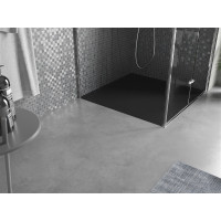 Sprchová SMC vanička MEXEN AMON 100x100 cm - černá, 4F701010