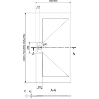 Sprchová SMC vanička MEXEN EGON 90x180 cm - bílá, 4R109018