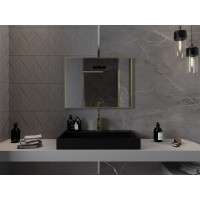 Obdélníkové zrcadlo MEXEN LOFT 80x60 cm - zlatý rám, 9852-080-060-000-50