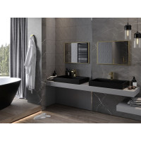 Obdélníkové zrcadlo MEXEN LOFT 70x50 cm - zlatý rám, 9852-070-050-000-50