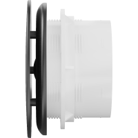 Koupelnový ventilátor MEXEN AXR 150 se zpětnou klapkou a senzorem vlhkosti - černý, W9602-150H-70