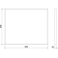 Obdélníkové zrcadlo MEXEN LOFT 60x50 cm - zlatý rám, 9852-060-050-000-50