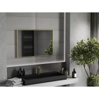 Obdélníkové zrcadlo MEXEN LOFT 90x60 cm - zlatý rám, 9852-090-060-000-50
