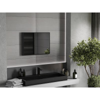 Obdélníkové zrcadlo MEXEN LOFT 70x50 cm - černý rám, 9852-070-050-000-70