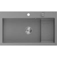 Kuchyňský granitový dřez MEXEN OMAR - 80 x 48 cm - šedý, 6520801005-71