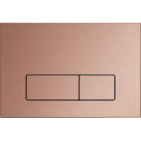 Ovládací tlačítko splachovadla SLIM - rose gold - dvojčinné - plastové - typ 13, 601305