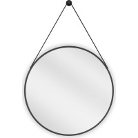 Kulaté zrcadlo na pásku MEXEN STRING 60 cm - černé, 9854-060-060-000-70