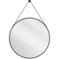 Kulaté zrcadlo na pásku MEXEN STRING 70 cm - černé, 9854-070-070-000-70