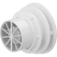 Koupelnový ventilátor MEXEN AXR 100 se zpětnou klapkou a časovačem - bílý, W9602-100T-00