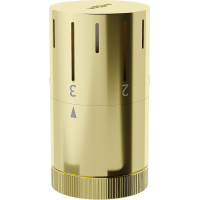 Termostatická hlavice pro radiátor MEXEN Space - zlatá - M30x1,5, W908-005-50