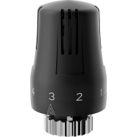 Termostatická hlavice pro radiátor MEXEN Cla ic - černá - M30x1,5, W908-002-70