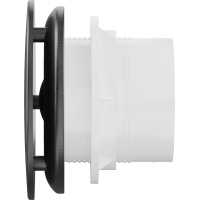 Koupelnový ventilátor MEXEN AXR 100 se zpětnou klapkou - černý, W9602-100-70