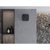 Koupelnový ventilátor MEXEN AXS 100 se zpětnou klapkou - černý, W9601-100-70