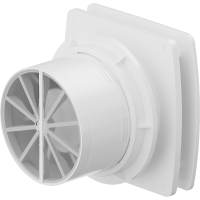 Koupelnový ventilátor MEXEN AXS 120 se zpětnou klapkou a senzorem vlhkosti - bílý, W9601-125H-00