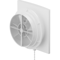 Koupelnový ventilátor MEXEN EXS 150 se zpětnou klapkou a ovládaný lankem - bílý, W9604-150K-00