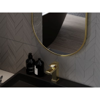 Oválné zrcadlo MEXEN LOFT 50x70 cm - zlatý rám, 9851-070-050-000-50