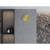 Koupelnový ventilátor MEXEN AXR 100 se zpětnou klapkou - zlatý, W9602-100-50