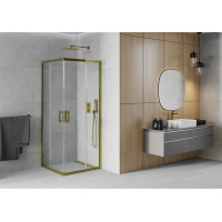 Sprchový kout MEXEN RIO gold transparent - 70x70 cm, 860-070-070-50-00